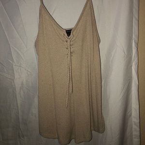 Forever 21 Lace Up Tank Top